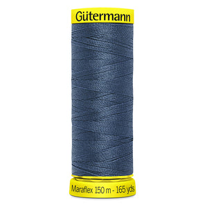 Gütermann Maraflex Elastic Sewing Thread 150m - Steel Blue