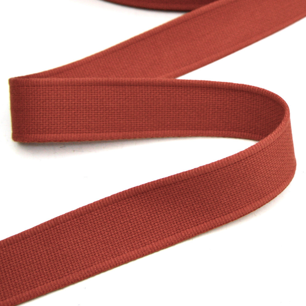 Cotton Strap Webbing 30mm - Terracotta