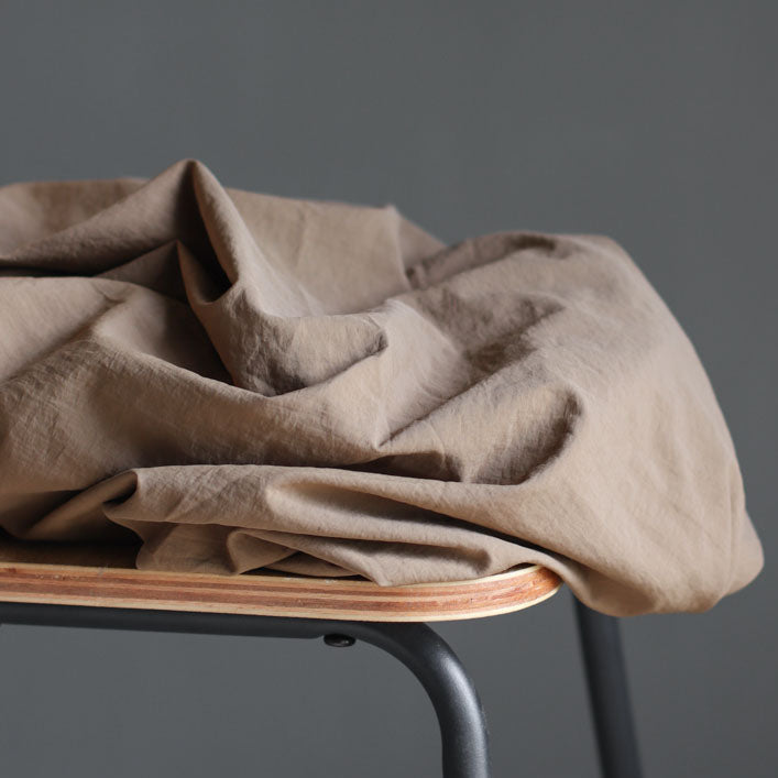 Soft-Touch Technical Taslon - Sand