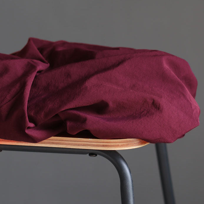 Soft-Touch Technical Taslon - Wine