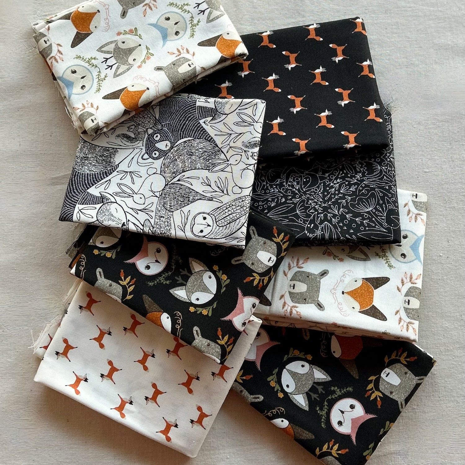 Woodland Wonder - Fat Quarter Bundle of 8