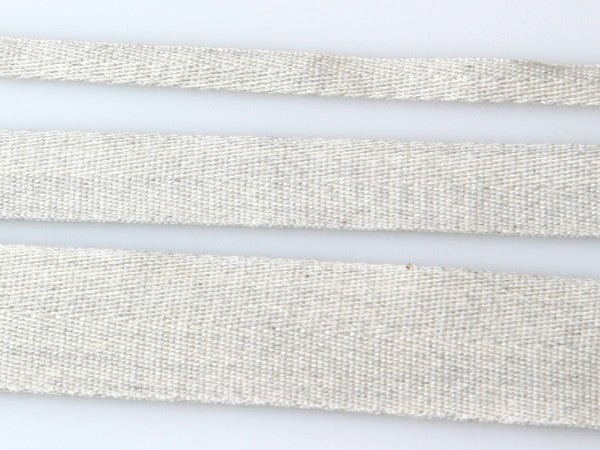 Cotton Herringbone Tape - 001 Pale Grey