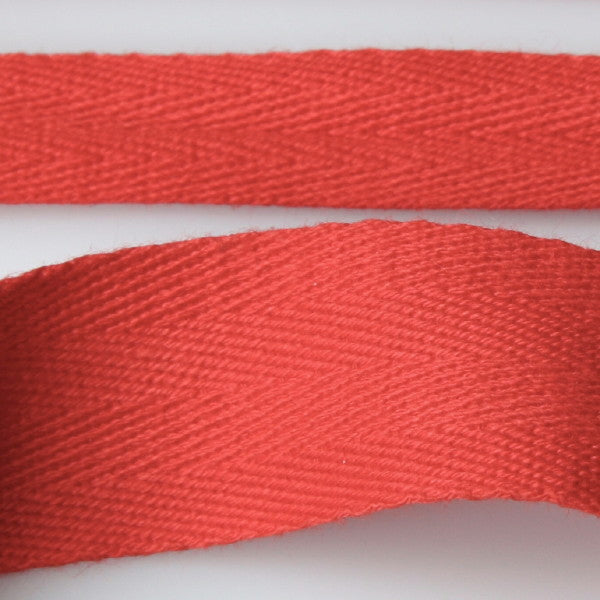 Cotton Herringbone Tape - 011 Red