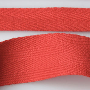 Cotton Herringbone Tape - 011 Red