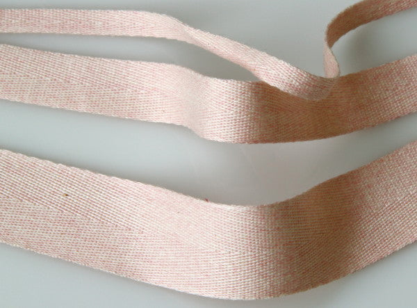 Cotton Herringbone Tape - 015 Pale Pink