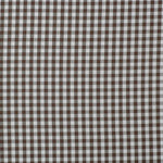 Wide Cotton Gingham - Brown/White 5mm