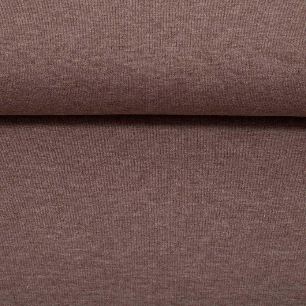 Medium Weight Cotton Terry - Acorn Brown Melange