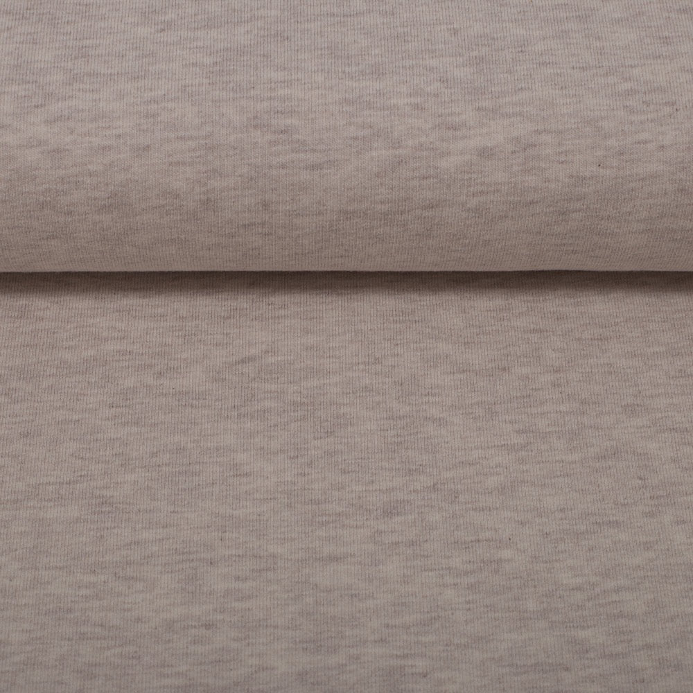 Medium Weight Cotton Terry - Oatmeal Melange