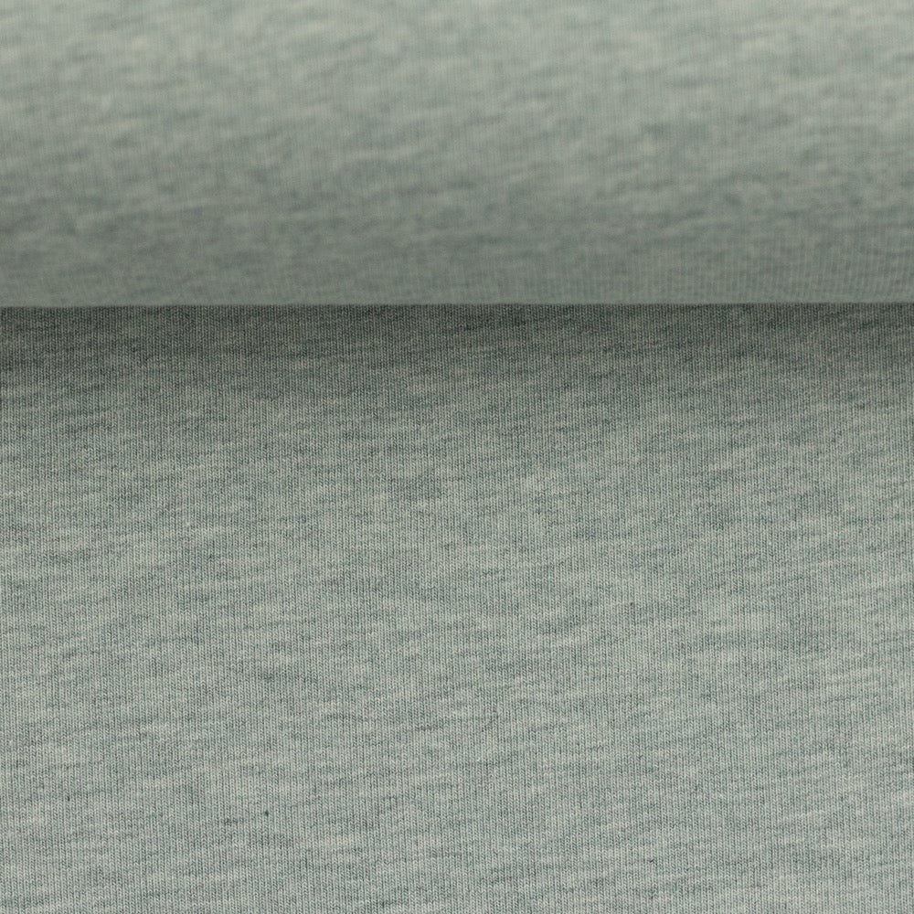 Melange Cotton Jersey - Mint Green