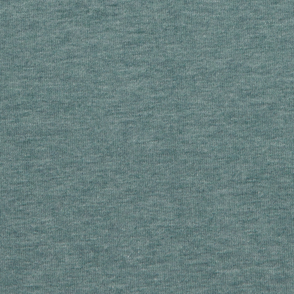 Melange Cotton Jersey - Green Grey