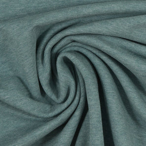 Melange Cotton Jersey - Green Grey