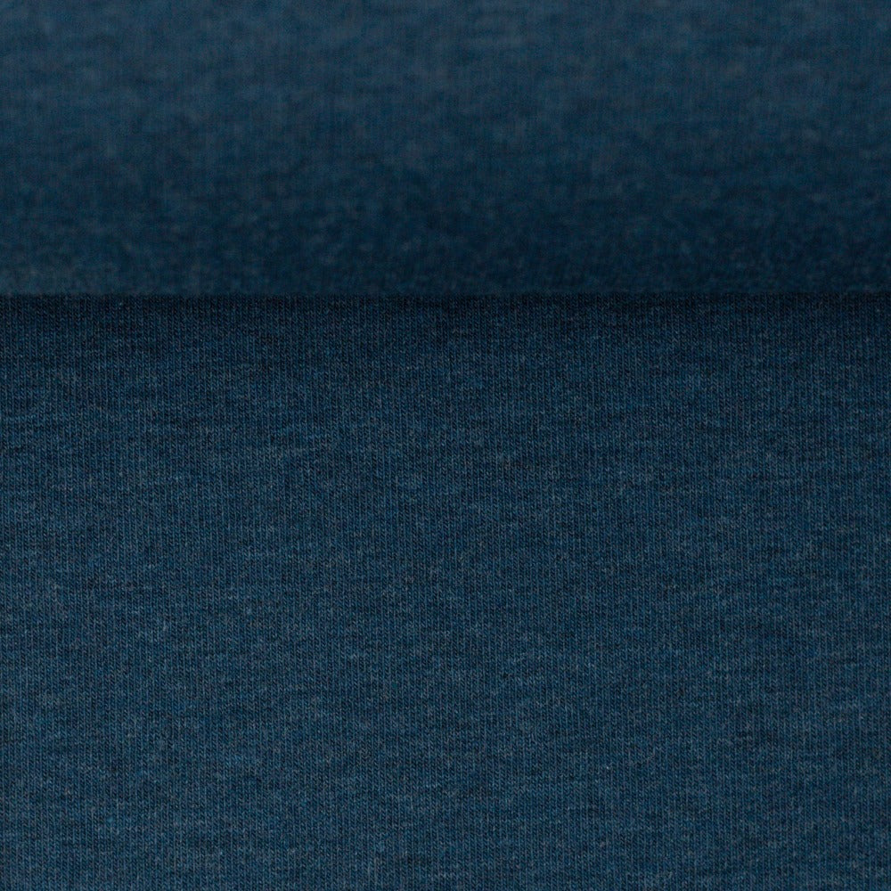 Melange Cotton Jersey - Dark Teal