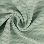 Cotton Waffle Jersey, Mint Green, Jersey, Knit Fabric