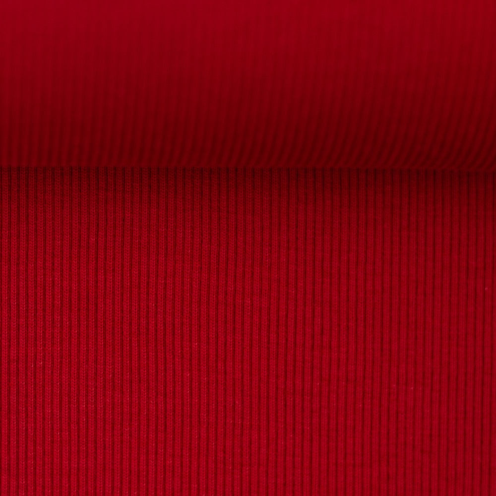 Cotton Ribbing - 338 Deep Red