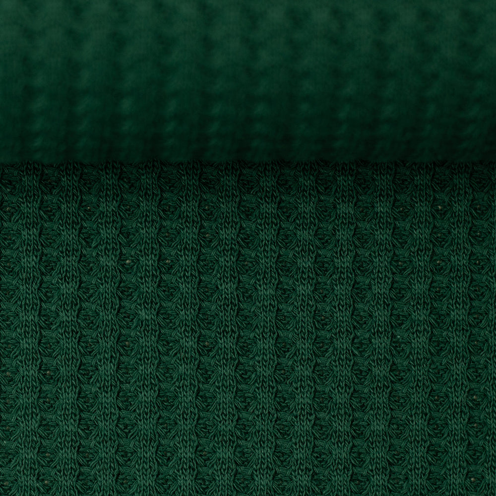Cotton Textured Knit - Dark Green