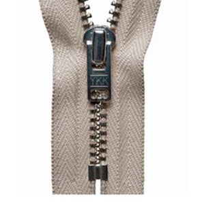 Nickel Open-Ended Zip - Beige 572