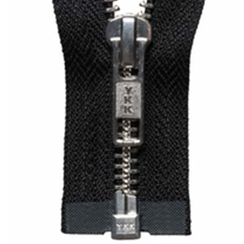 Nickel Open-Ended Zip - Black 580