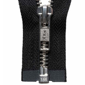 Nickel Open-Ended Zip - Black 580