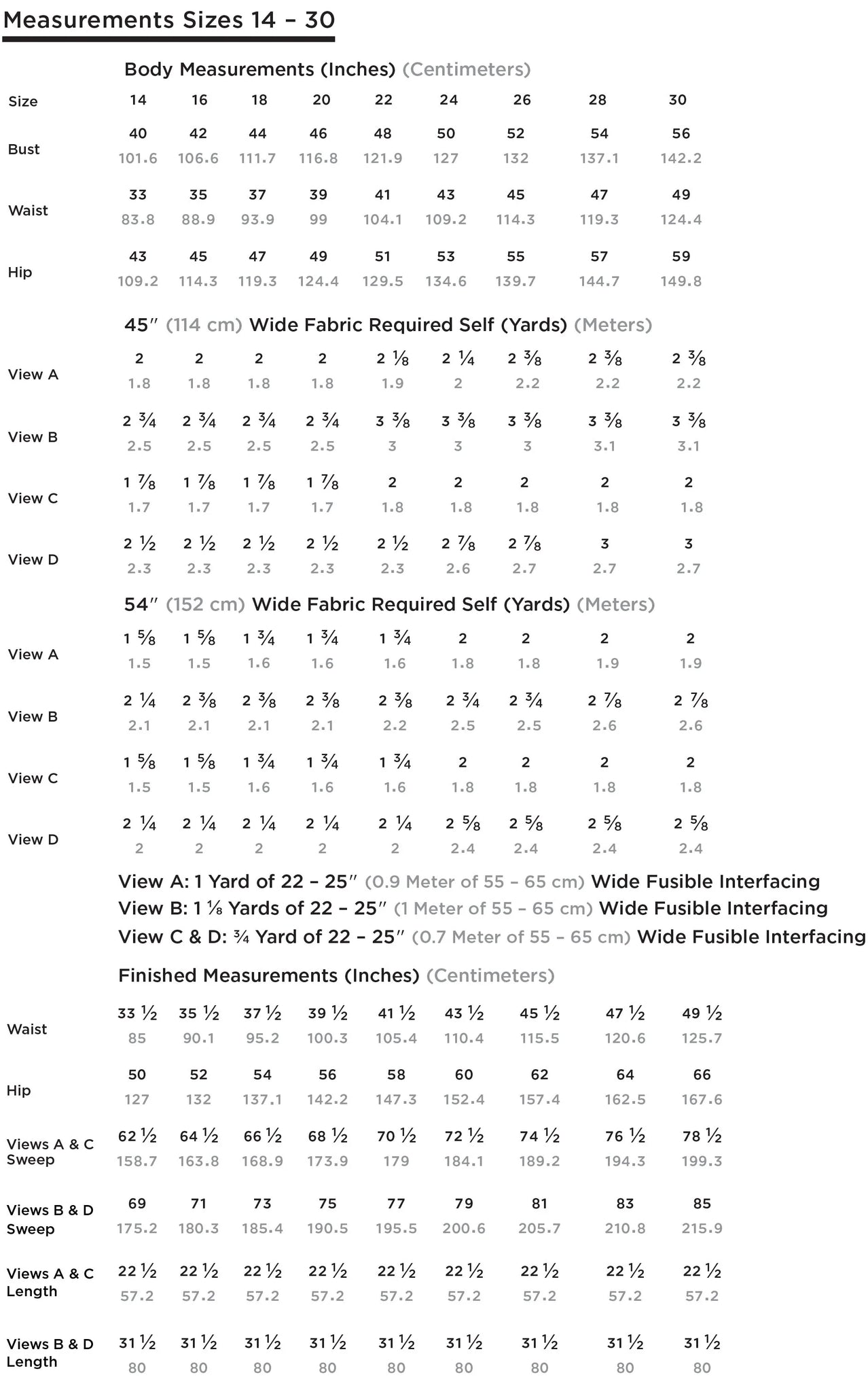 Grainline Studio - Reed Skirt - Sizes 4-34
