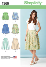 Simplicity 1369 - Gathered Skirts with Overlay