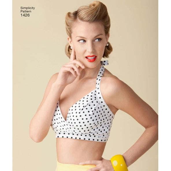 Simplicity 1426 - Vintage 50's Bra Tops