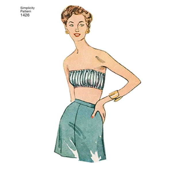 Simplicity 1426 - Vintage 50's Bra Tops