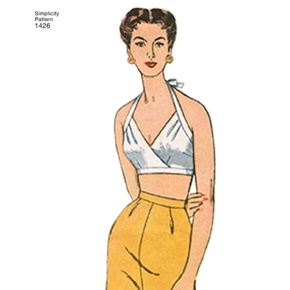 Simplicity 1426 - Vintage 50's Bra Tops