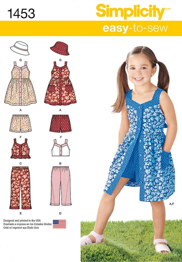 Simplicity Girls' 1453 - Summer Outfit