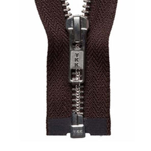 Nickel Open-Ended Zip - Brown 570