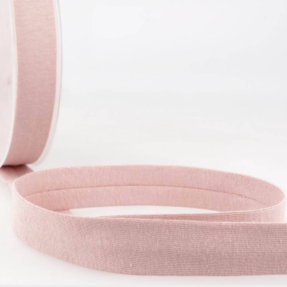 Cotton Stretch Jersey Binding 20mm - Dusty Pink