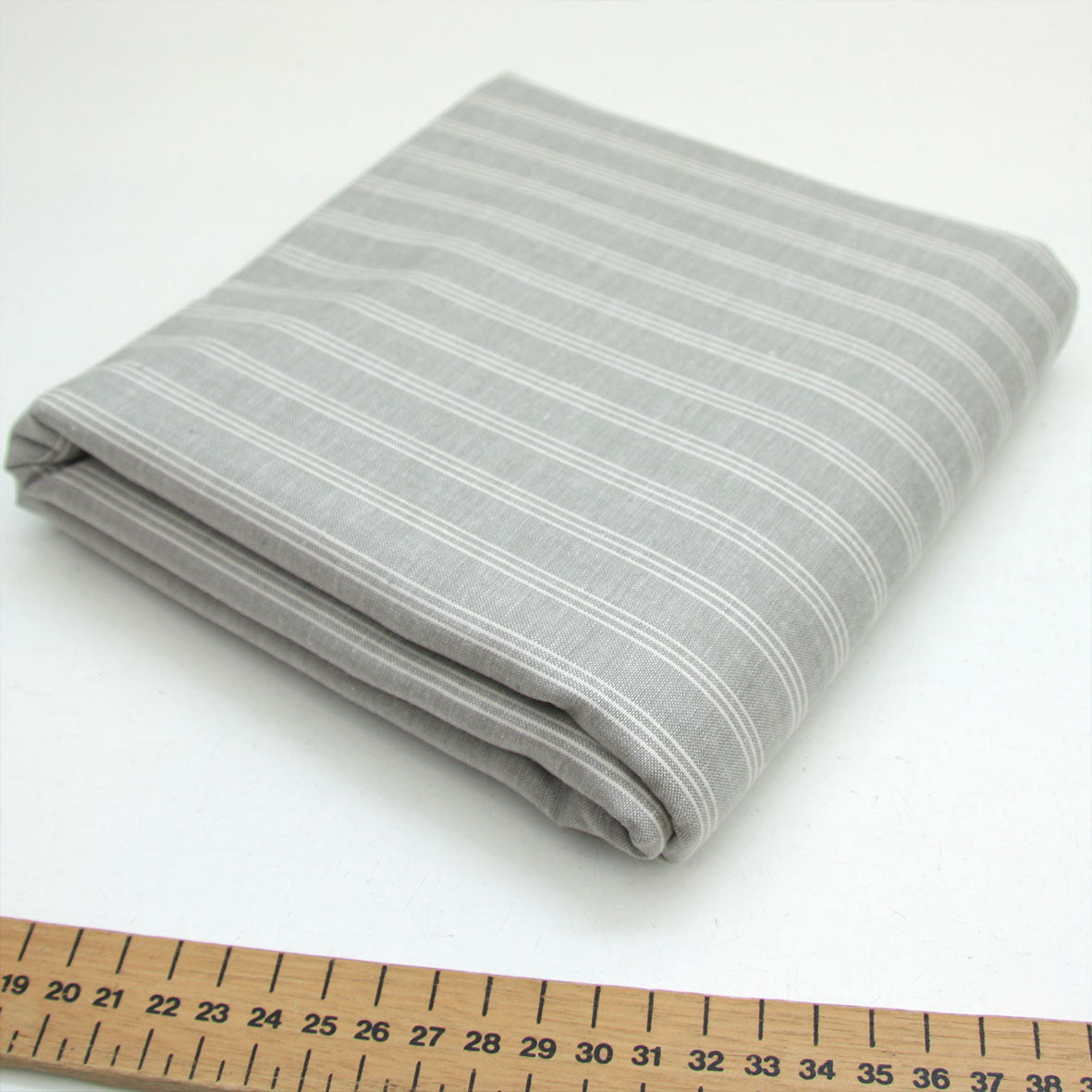 Low Volume Wovens - Silver Grey Stripe