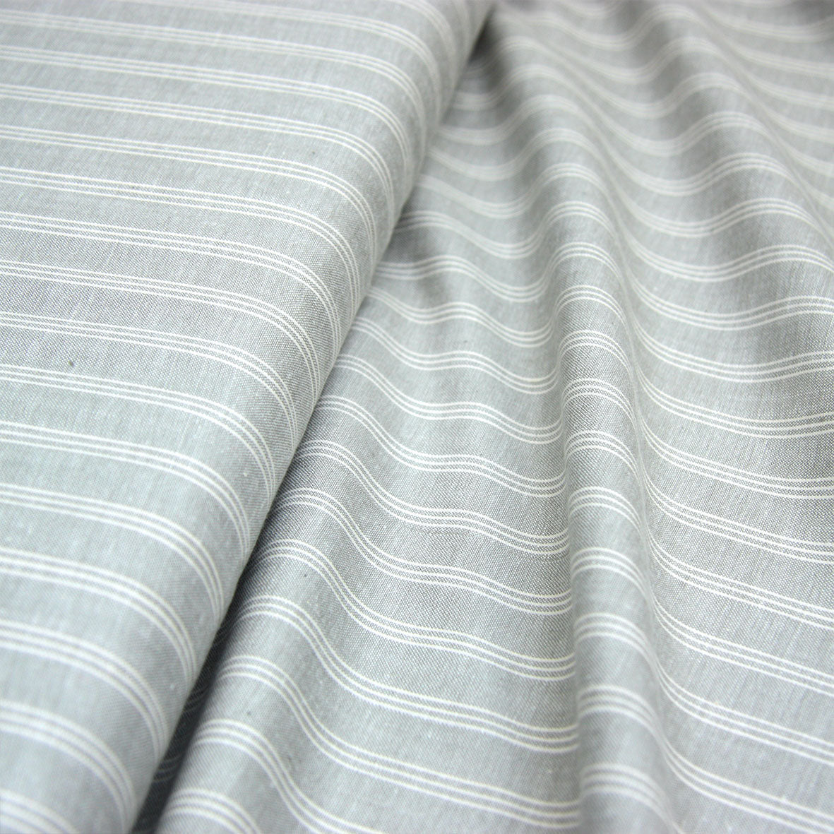 Low Volume Wovens - Silver Grey Stripe