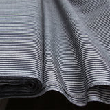Low Volume Wovens - Charcoal Fine Stripe
