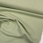 Wide Cotton Gingham - Kiwi Green/White 1mm