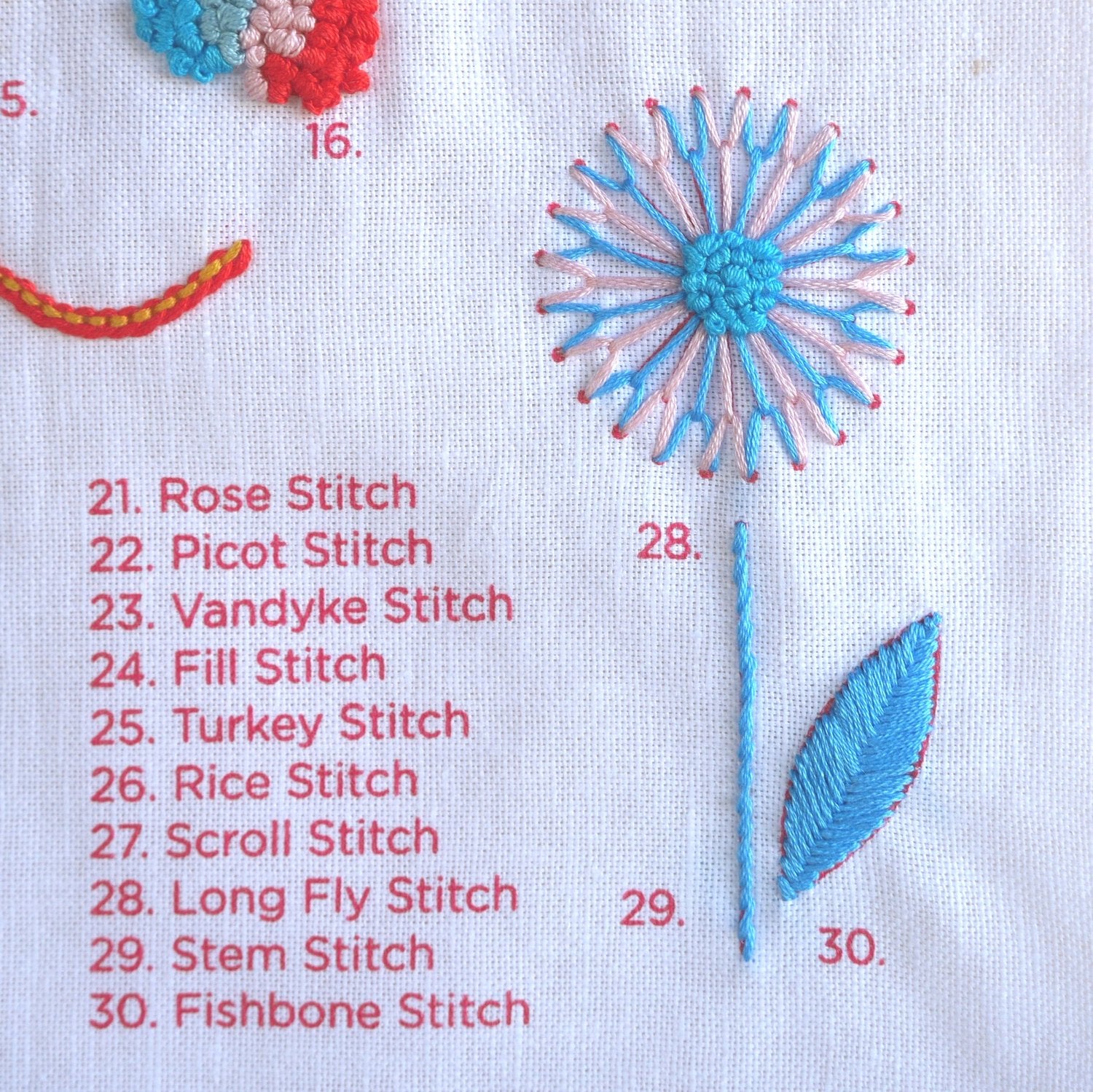 Stitch School - The Homework Sampler