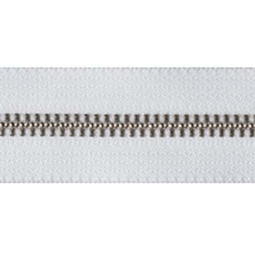Nickel Open-Ended Zip - White 501