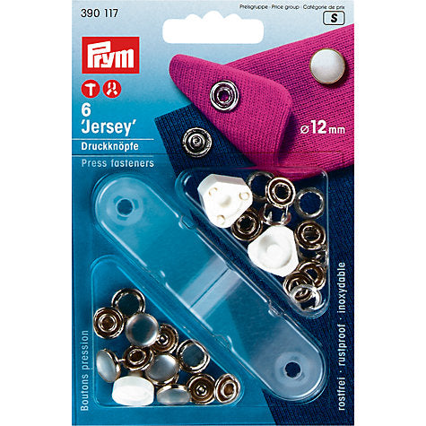Prym 390117 - Jersey Press Fasteners - Pearl 12mm
