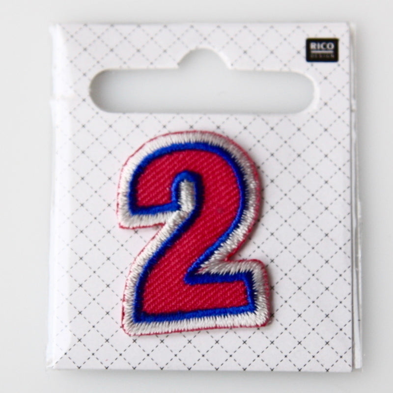 Iron-On Number Patch - 2 | Ray Stitch