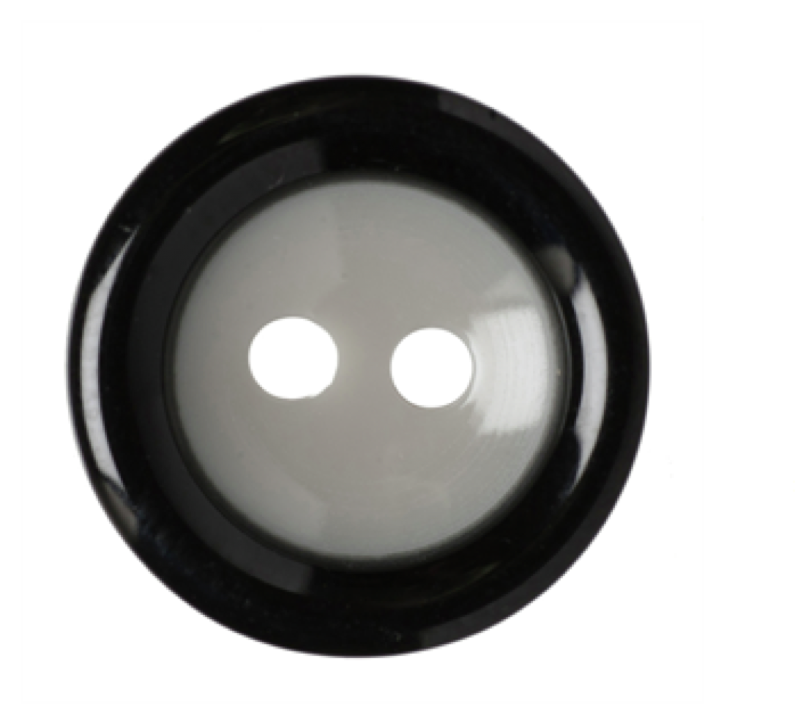 Two Tone Buttons - Black/Grey