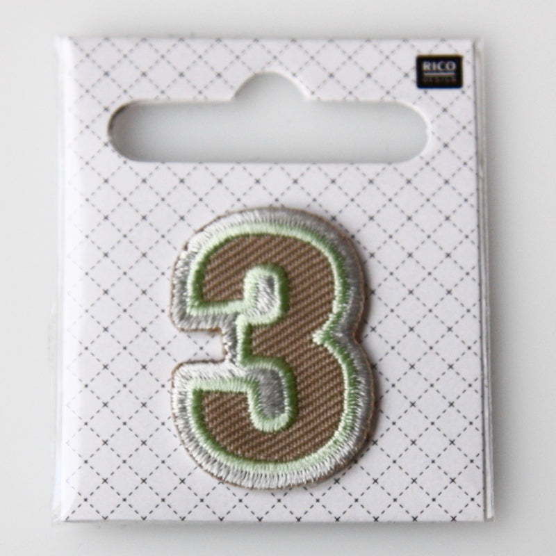 Iron-On Number Patch - 3
