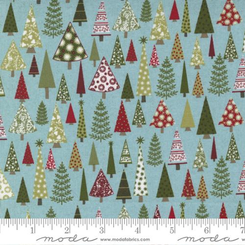BasicGrey - Peppermint - Forest Christmas Trees - Frosty