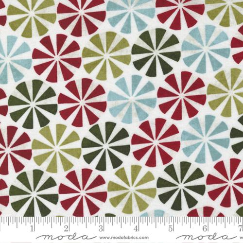 Printed Cotton Poplin - Peppermint - Peppermint Dots Candy Peppermint - Marshmallow
