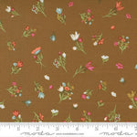 Printed Cotton Poplin - Songbook - Small Floral - Sienna