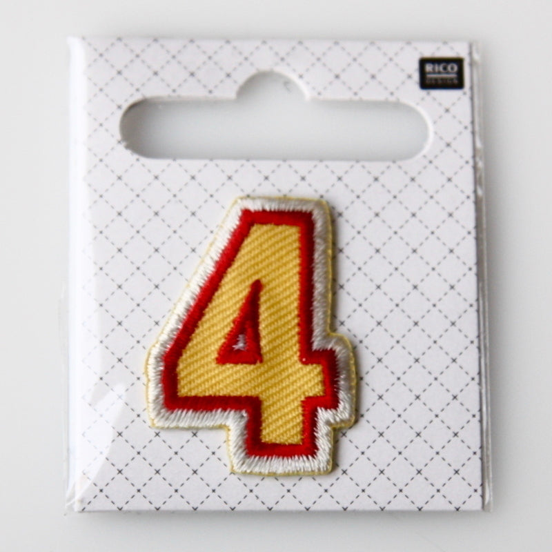 Iron-On Number Patch - 4