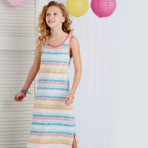 Simplicity Girls' 8148 - Girl's & Teen's Short & Maxi Knit Dresses