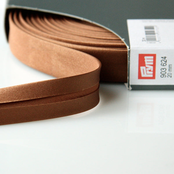 Prym Satin Bias Binding 20mm - 624 Nougat