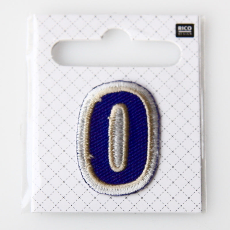 Iron-On Number Patch - 0