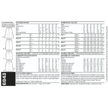 New Look Women's 6843 - Basic Skirts