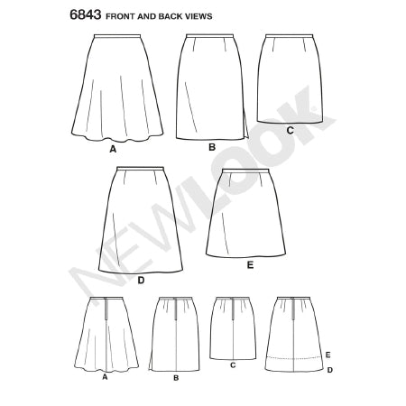 New Look Women's 6843 - Basic Skirts