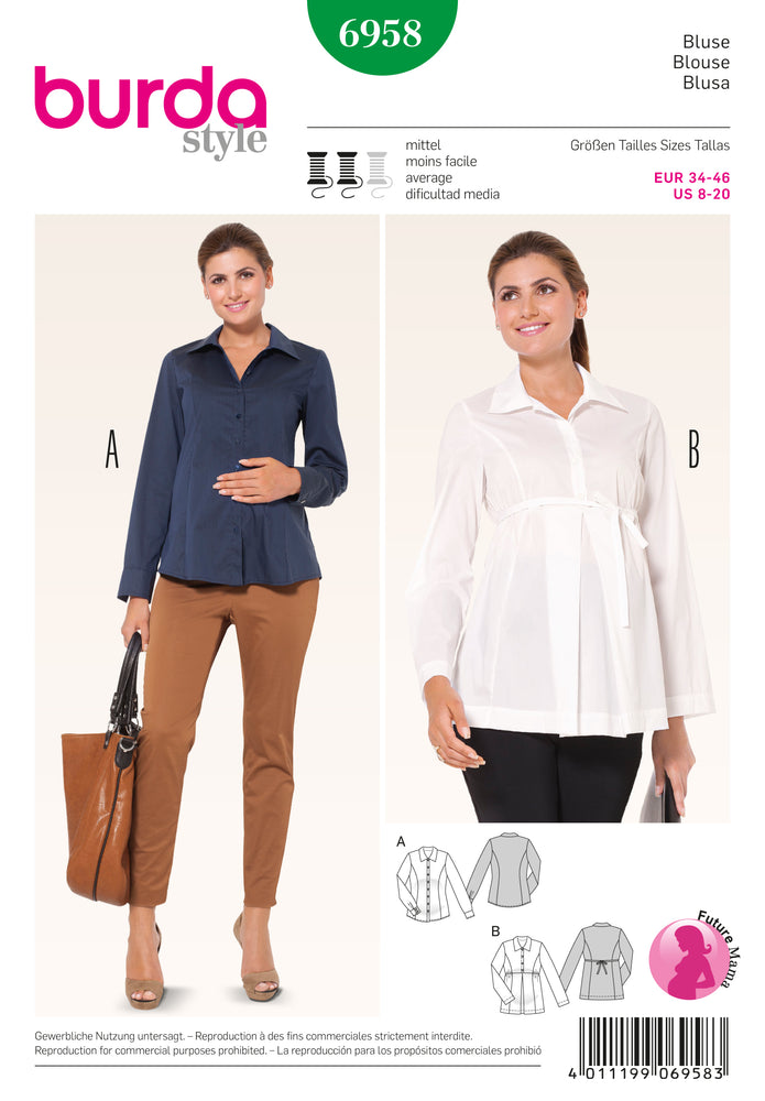 Burda Maternity 6958 - blouse